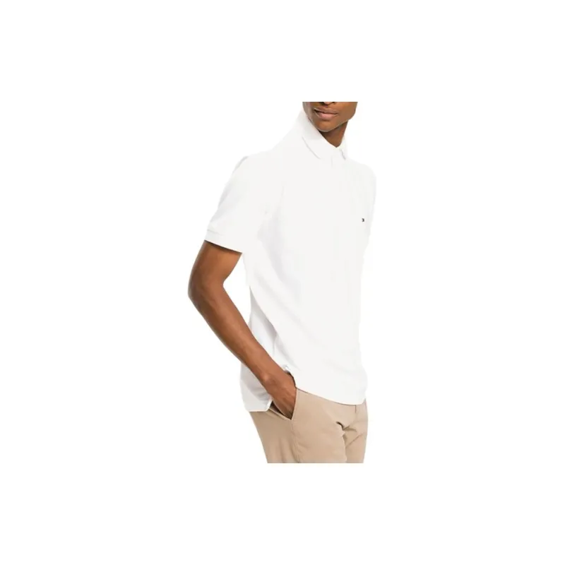 Tommy Hilfiger Short Sleeve Polo Shirts Men's White-2