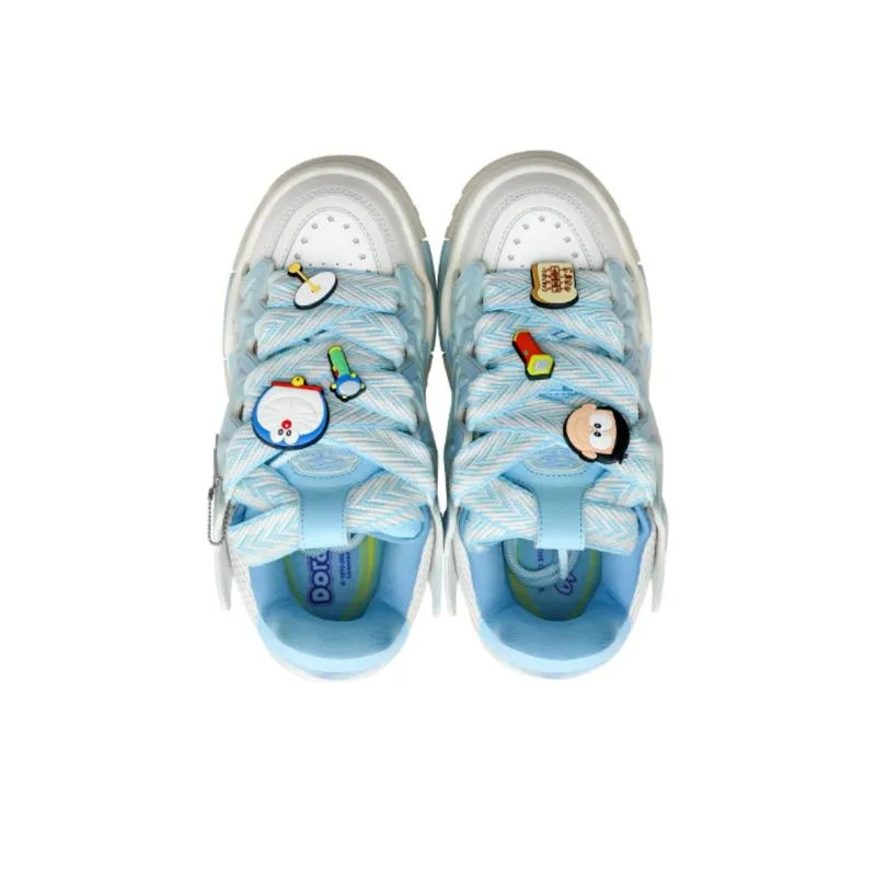 Doraemon x KAALIXTO Low Top Skateboard Shoes Unisex Blue-3