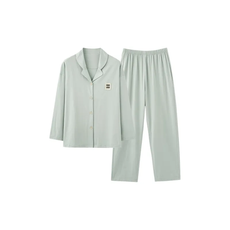 William Pajama Set Women's Cardamom Green-0