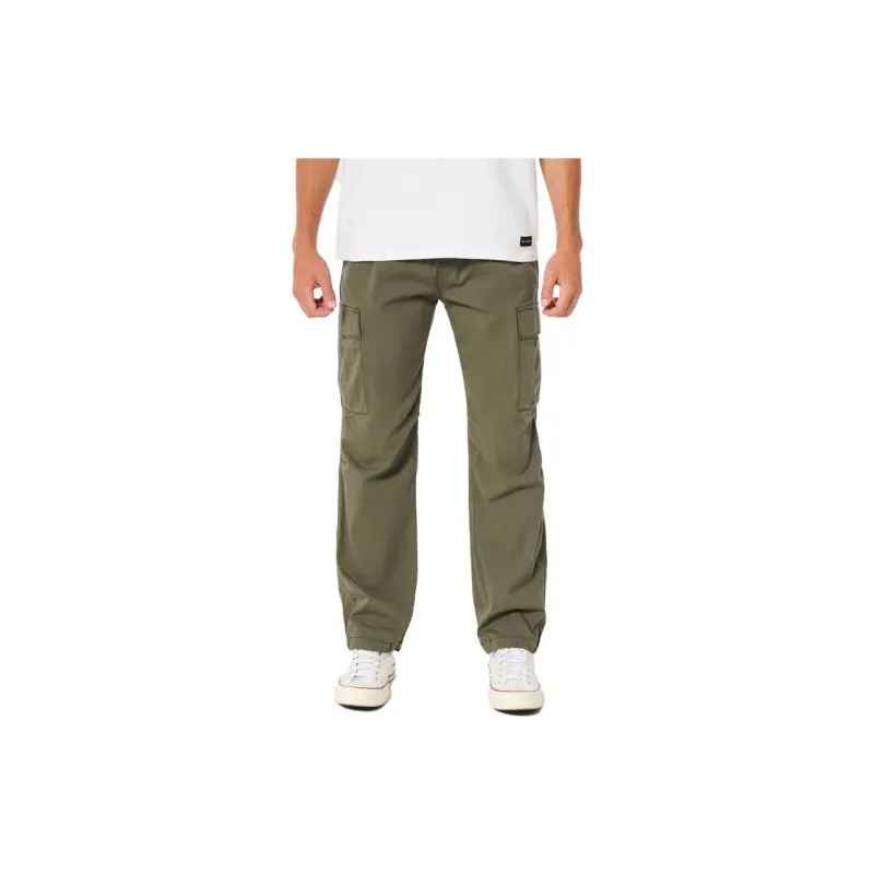 Hollister Cargo Pants Men Olive Green-1