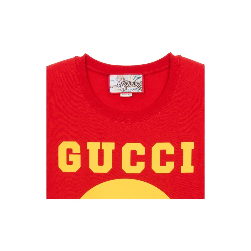 GUCCI Chinese New Year SS22 T Shirt Men's Red-3