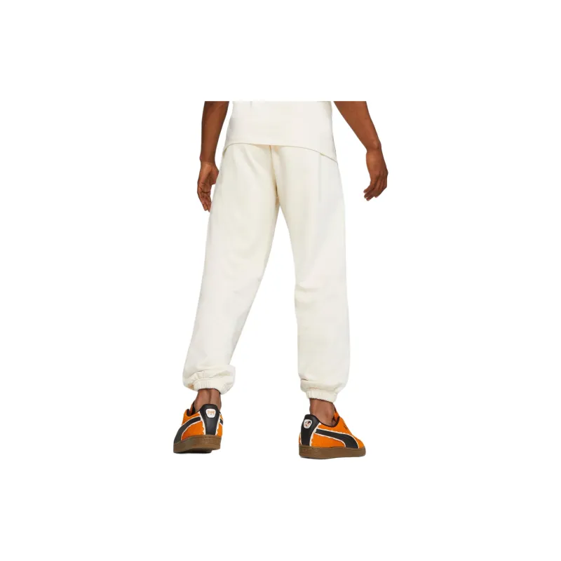 PUMA X The Smurfs Sweatpants Tr Knitted Sweatpants Men Cotton Linen Blend In Natural Color-3