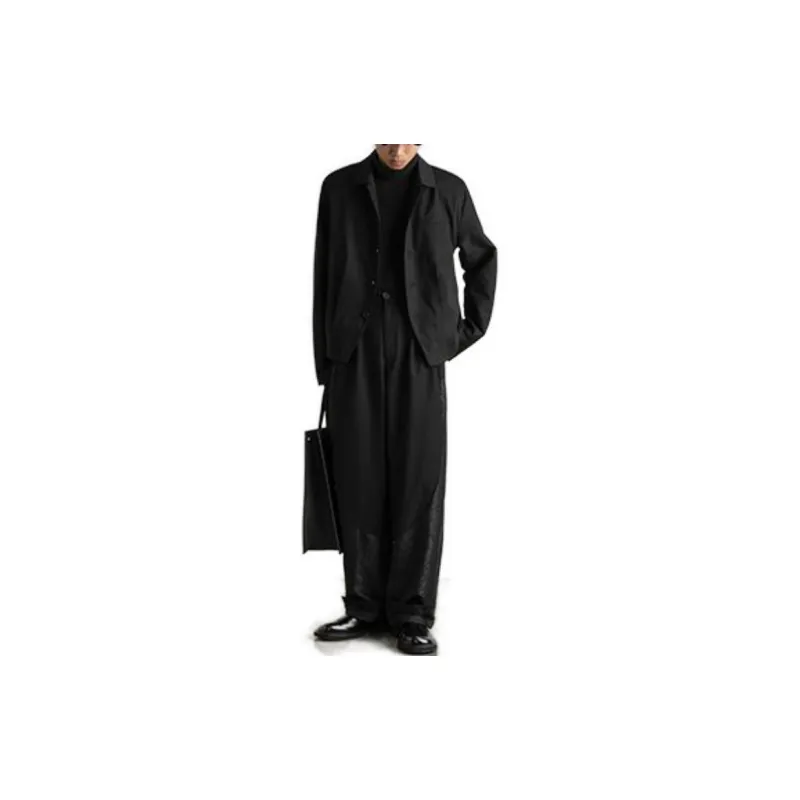 Crying Center Jackets Unisex Black-4