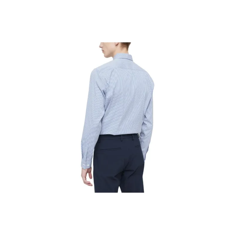 THEORY Shirts Men White Blue Mixed Color-3