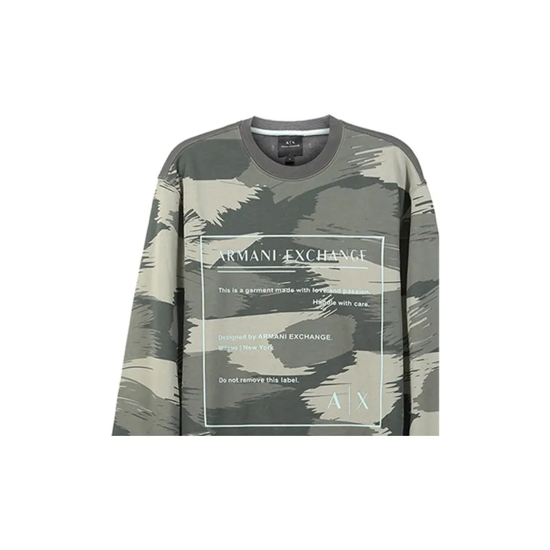 ARMANI EXCHANGE Sweatshirts Men Dark Green-2