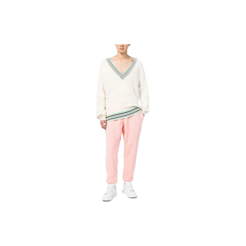 CASABLANCA Knitted Sweatpants Men Pink-1