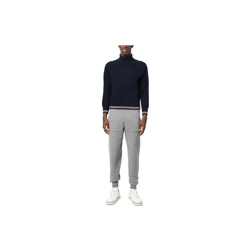 THOM BROWNE High Neck Knitted Sweater-2