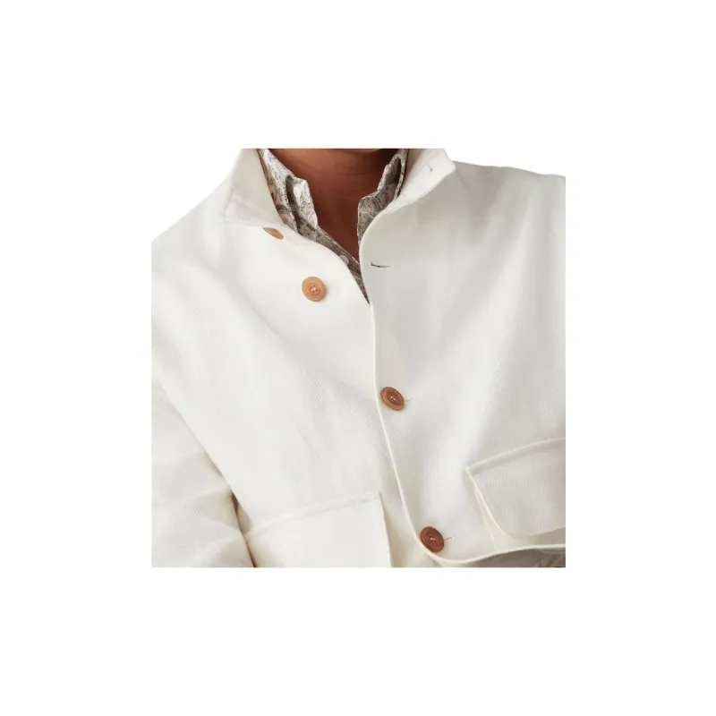 Brunello Cucinelli Long Sleeved Buttoned Bomber Jacket-8