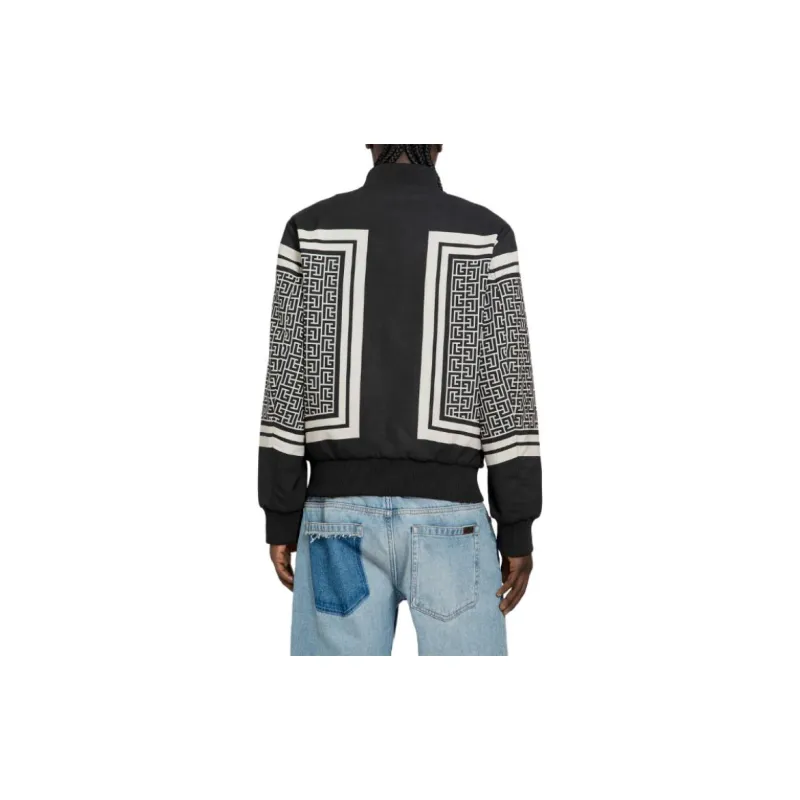 BALMAIN Reversible Monogram Bomber Jacket-3