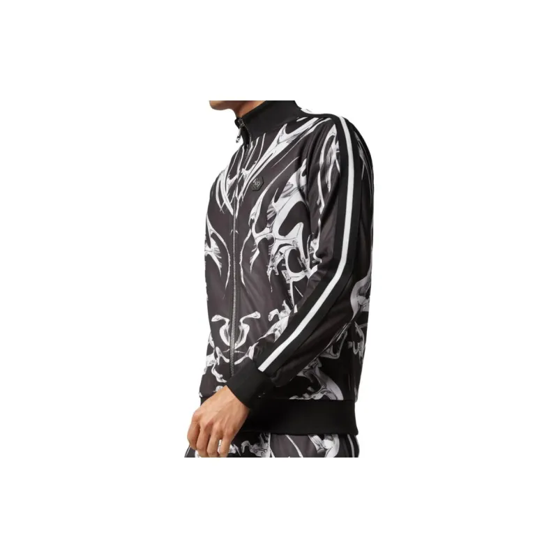 PHILIPP PLEIN Graphic print Zip up Jacket-3