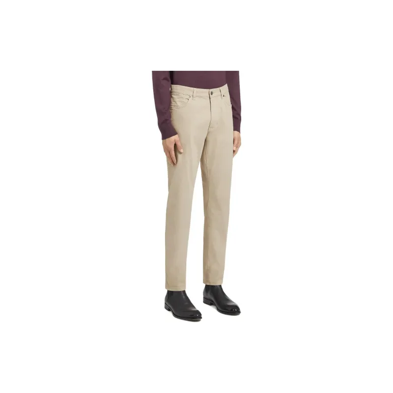 Ermenegildo Zegna Logo Patch Slim Cut Jeans-2