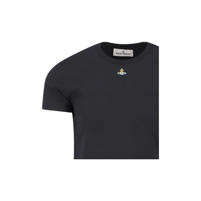 Vivienne Westwood Orb Logo Embroidered Crewneck T Shirt-4