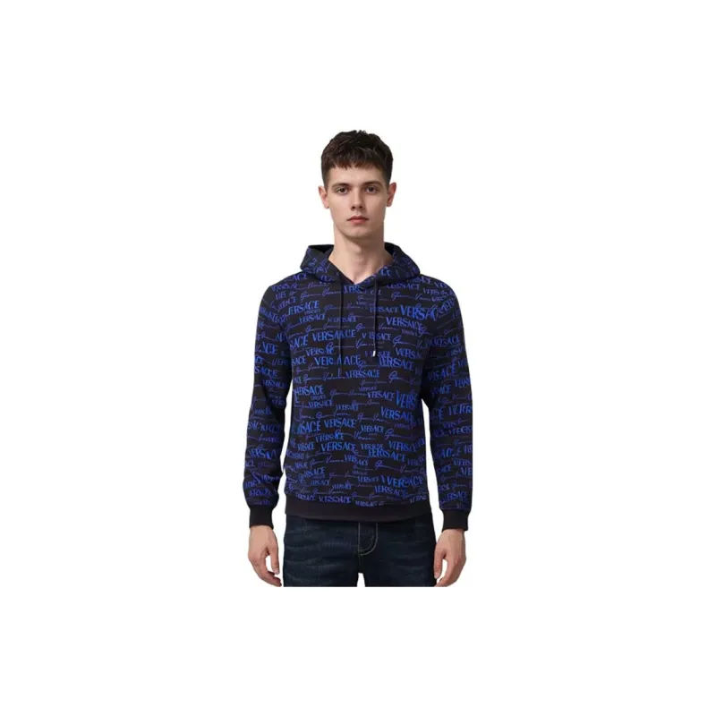 VERSACE Sweatshirts Men Blue-3