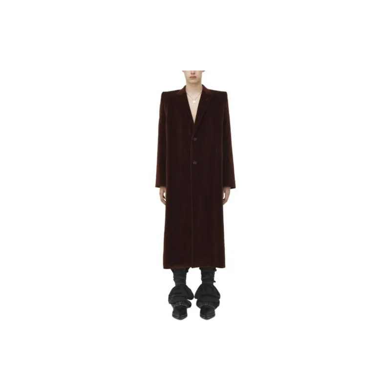 Alexander McQueen FW24 Coats Men's Rusty Red-2