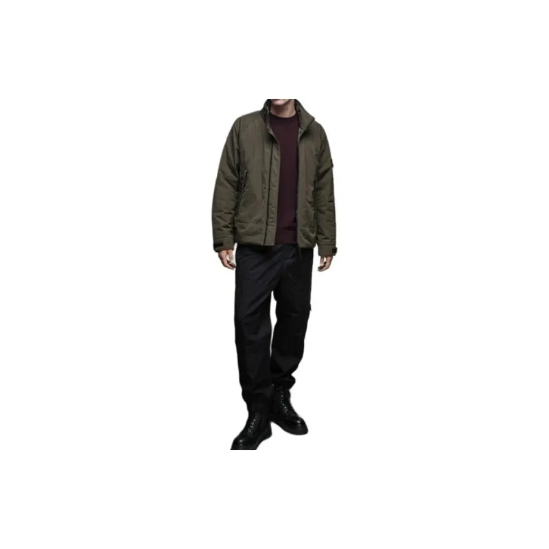 STONE ISLAND Compass motif Zip up Windbreaker-3