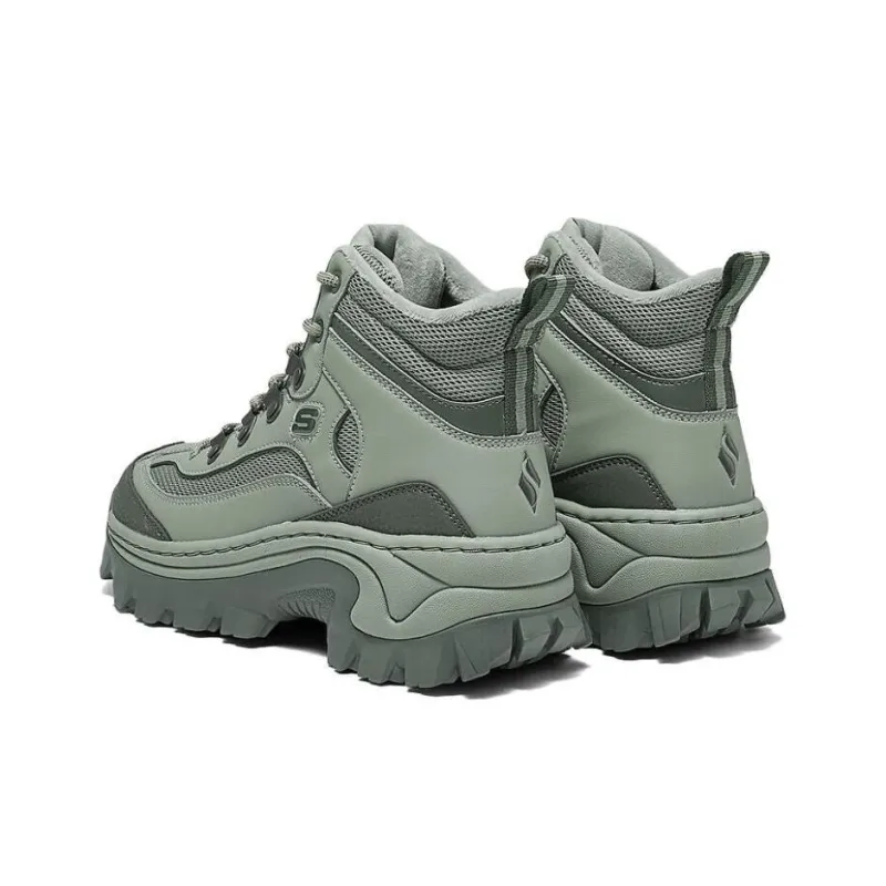 Skechers DIGHTON Durable Breathable High Top Casual Shoes Women's Olive Green-2