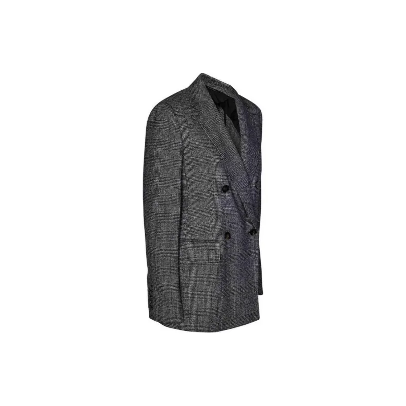 MaxMara Double Breasted Checked Jacket-2