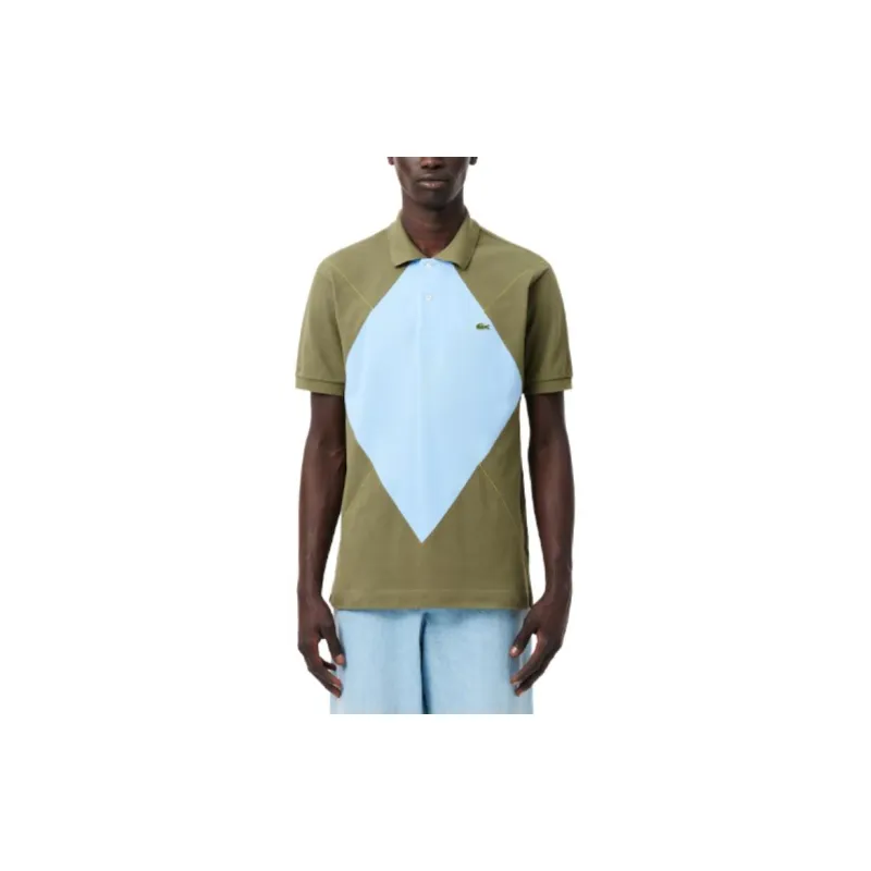 LACOSTE Polo Shirt Men's Khaki Green-1