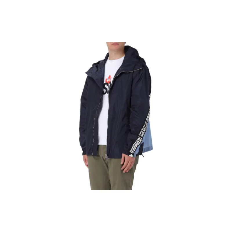 DSQUARED 2 Zip Up Long Sleeved Windbreaker Jacket-3