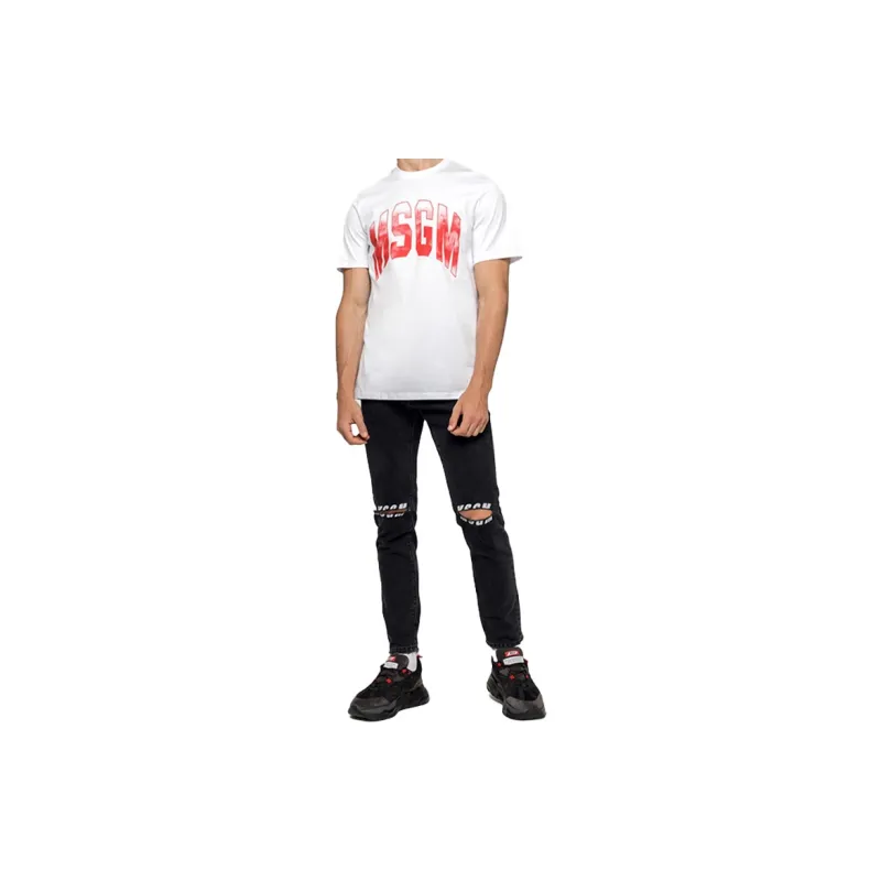 MSGM T Shirts Men White-3