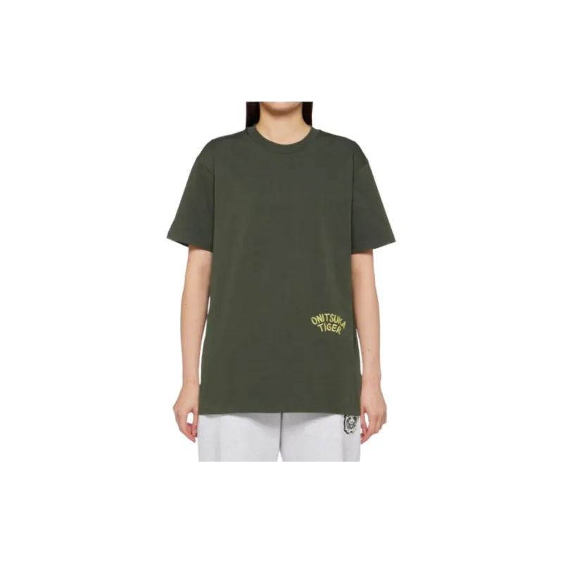 Onitsuka Tiger T Shirt Unisex Green-4