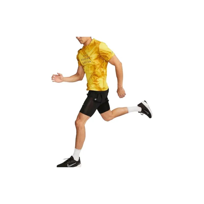 Nike DriFIT Run Division Rise 365 T-Shirt Men's Yellow-2