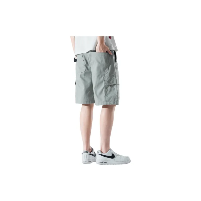 Tonlion Cargo Shorts Men's Light Green-2