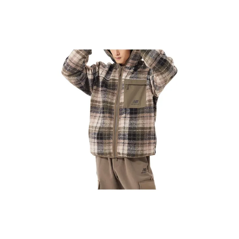 New Balance Jackets Men Brown-2