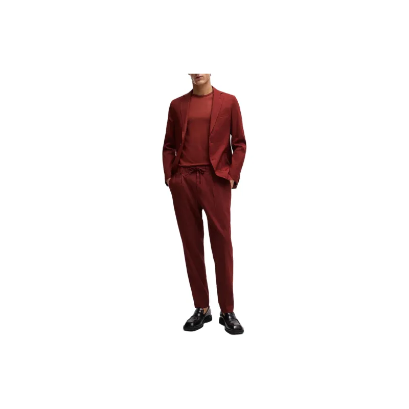 HUGO BOSS Regular-Fit T-Shirt With Ergonomic Seams T-Shirt Men's Red-2