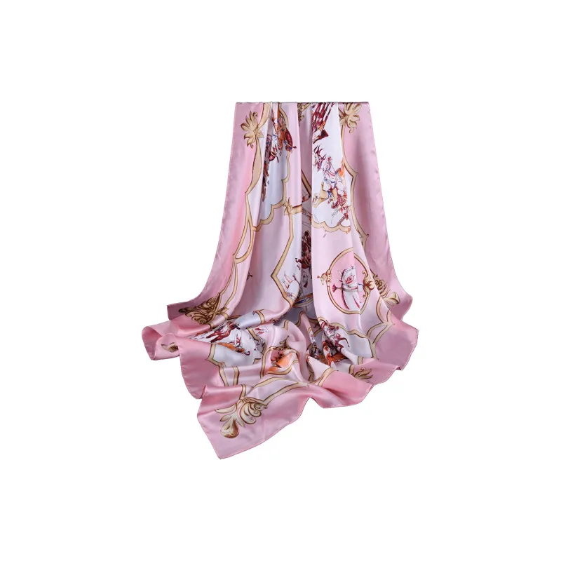 Shanghai Story 100% Mulberry Silk Scarves Women's Blue White, Gift Box Set-37