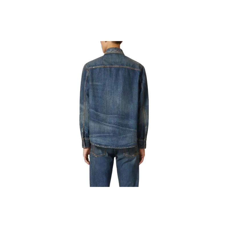 Valentino V Logo Buttoned Denim Jacket-3