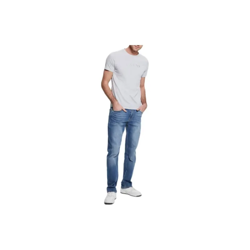 GUESS T-Shirts Men Gray-1