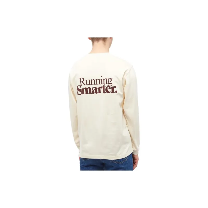 New Balance M 70s Run Graphic LS T-Shirts Men Ecru-2