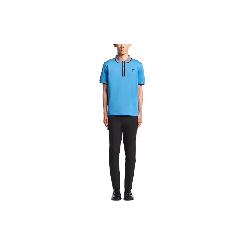 PRADA Polo Shirts Men Blue-1