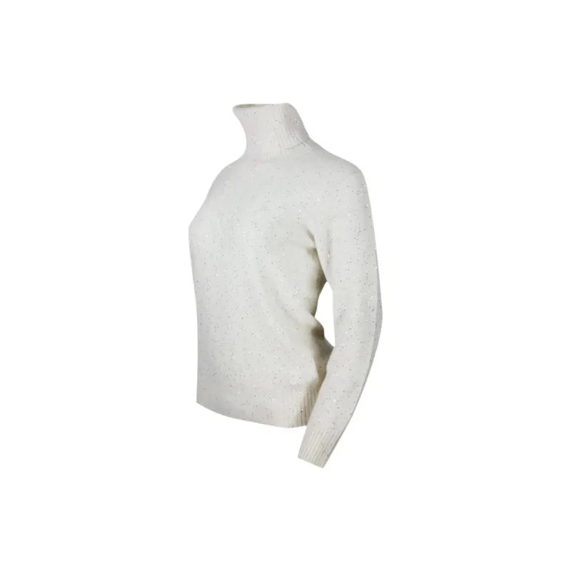 Fabiana Filippi Sequin Embellished Turtleneck Jumper-2