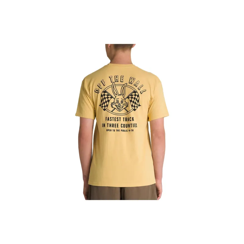 Vans Rabbit Racer T-Shirts Men Yellow-3