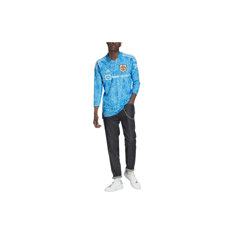 Adidas MANCHESTER UNITED THEATRE OF DREAMS Soccer Jerseys Men Blue-4