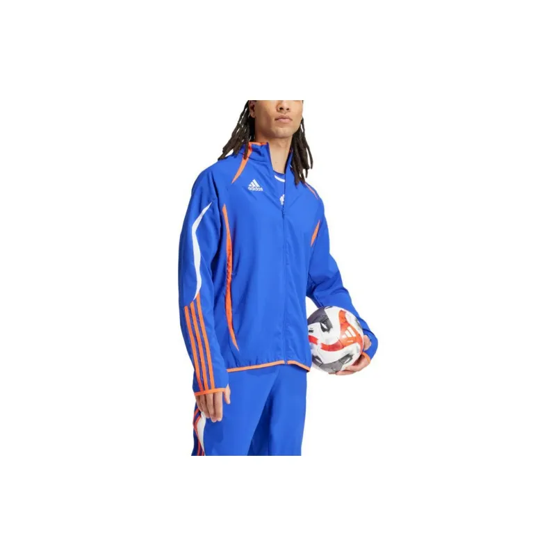 Adidas WOVEN JACKET Retro Sports Stand Collar Jackets Men's Bright Blue-3