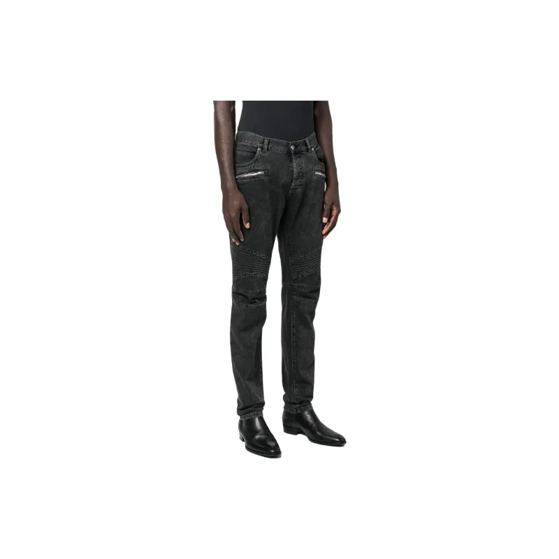 BALMAIN Jeans Men Black-3