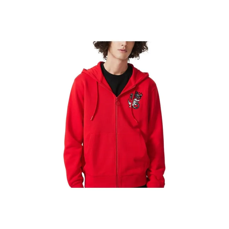 LACOSTE Year Of The Dragon Chinese New Year Series Sweatshirts Unisex Red-3
