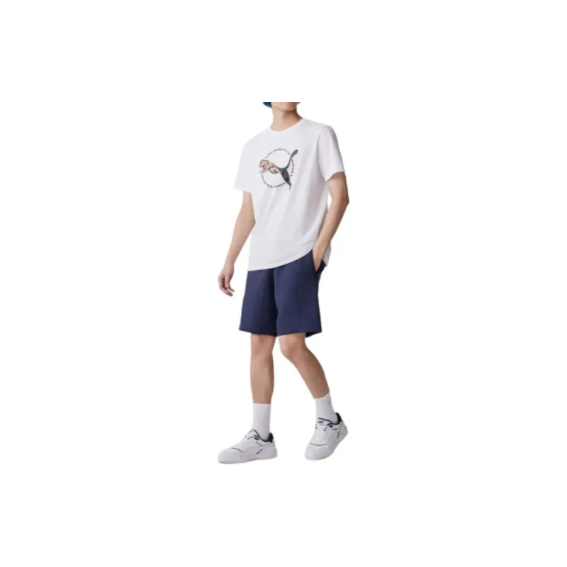 PUMA REAL CAT T Shirt Men's White-5