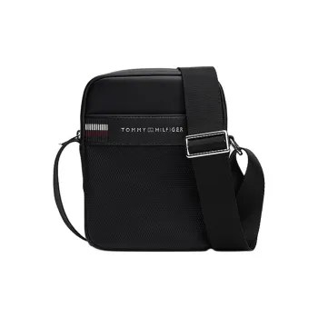 Tommy Hilfiger PU Shoulder Bag Regular Men's Black