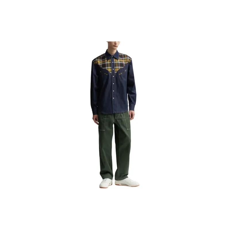 KENZO Buttoned Denim Shirt-4