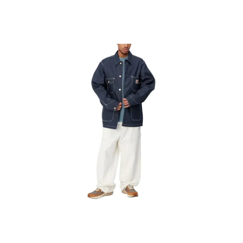 Carhartt WIP OG Chore Coat Spring Jackets Coats Men's Blue-4