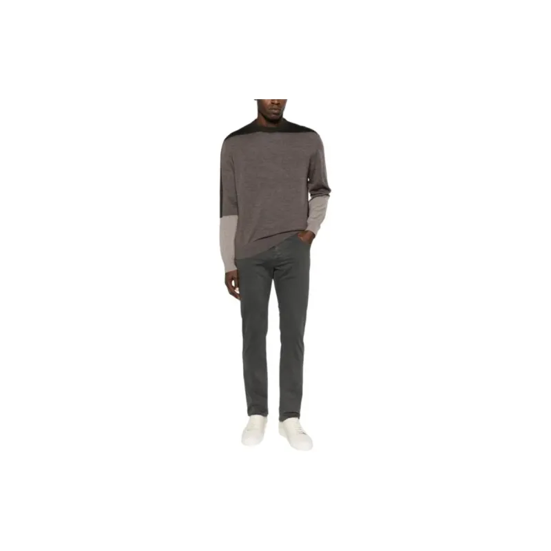 JACOB COHEN Logo patch Cotton Blend Tapered Jeans-3