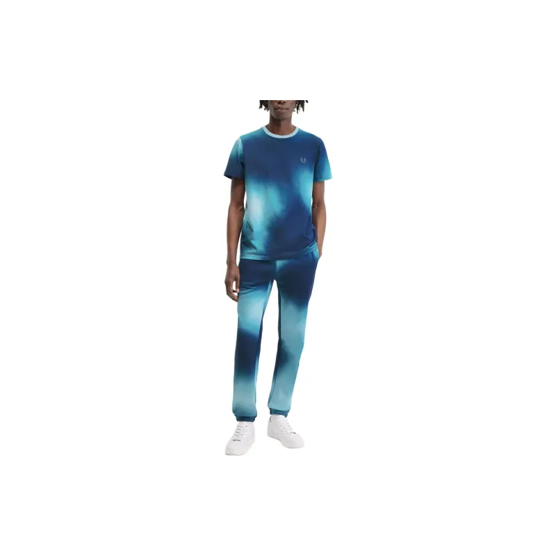 FRED PERRY Tie Dyed Crewneck T Shirt-3