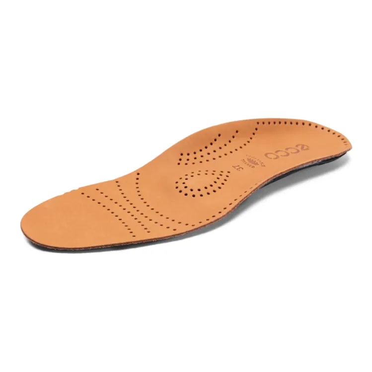 Ecco Cow Leather Textile Insoles Unisex Brown-0