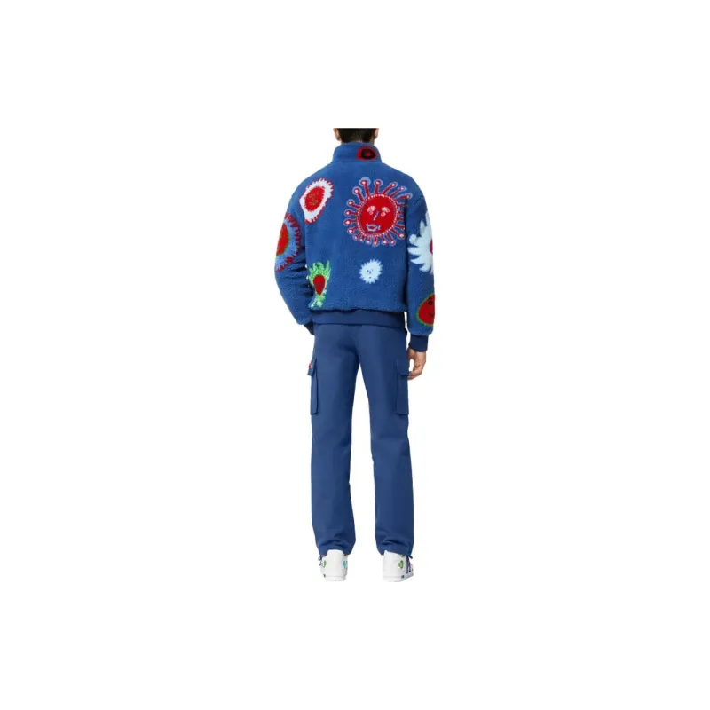 LOUIS VUITTON Louis Vuitton X Yayoi Kusama SS23 Cargo Pants Men's Blue-2