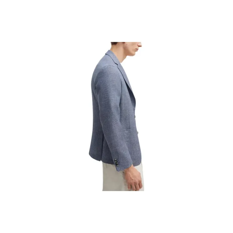 HUGO BOSS Single breasted Wool Blend Blazer-4
