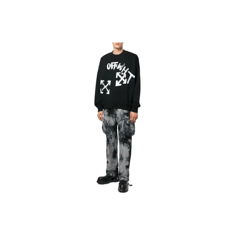OFF WHITE Paint Script Skate Crewneck-1